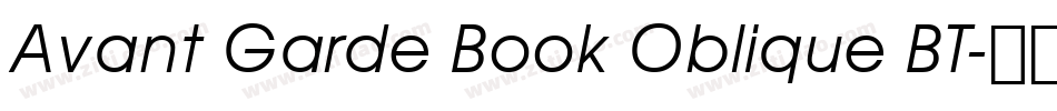 Avant Garde Book Oblique BT字体转换